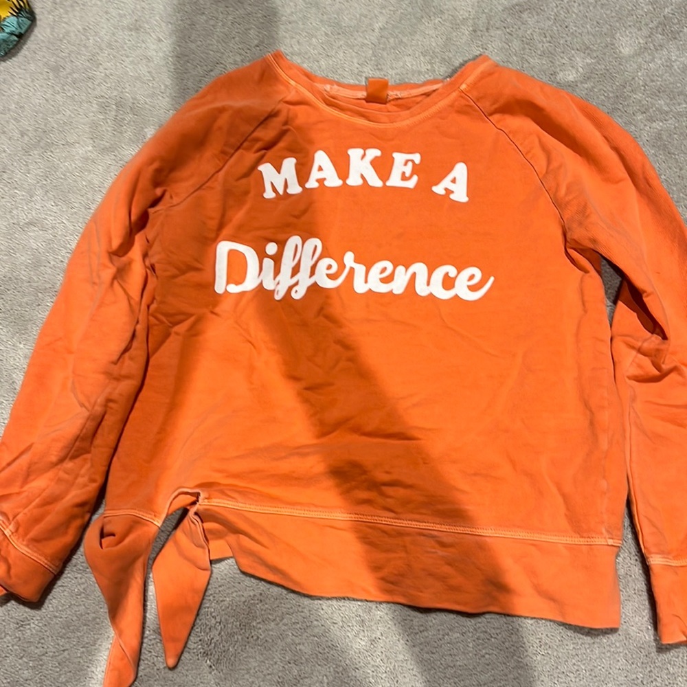 Orange sweatshirt old navy XL14